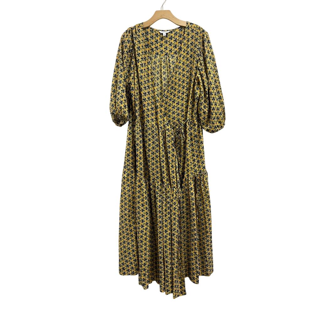 Banana Republic x White Lotus Cotton Wrap Maxi Dress Resort XL - Picture 3 of 11